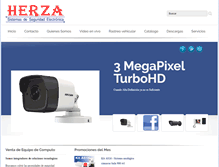 Tablet Screenshot of herza.com.mx